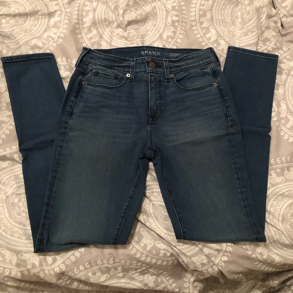 Spanx 5 Pocket Skinny Blue Jean